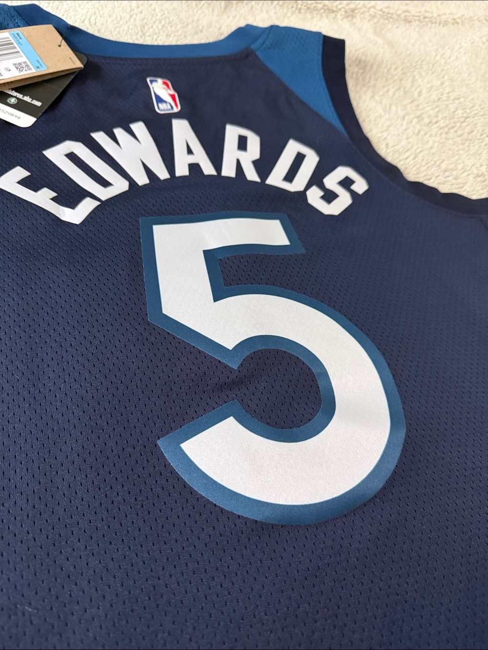Minnesota Timberwolves #5 Anthony Edwards NBA Icon Edition Nike Swingman Jersey - Picture 8 of 9